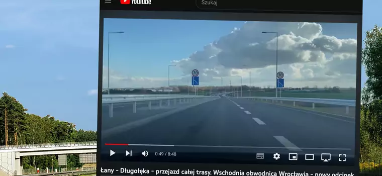 Wschodnia Obwodnica Wrocławia jednojezdniowa. Pokazali wideo z przejazdu