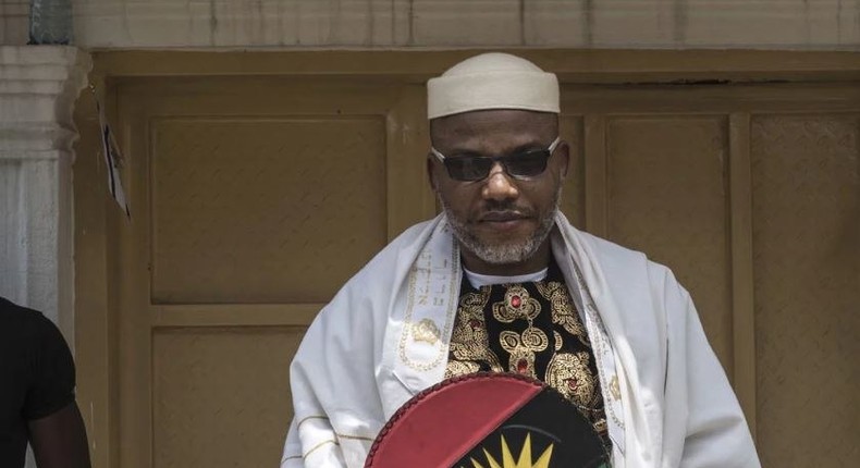 Nnamdi Kanu, leader of the proscribed Indigenous People of Biafra (IPOB) may return to Nigeria to bury his parents. (Punch)