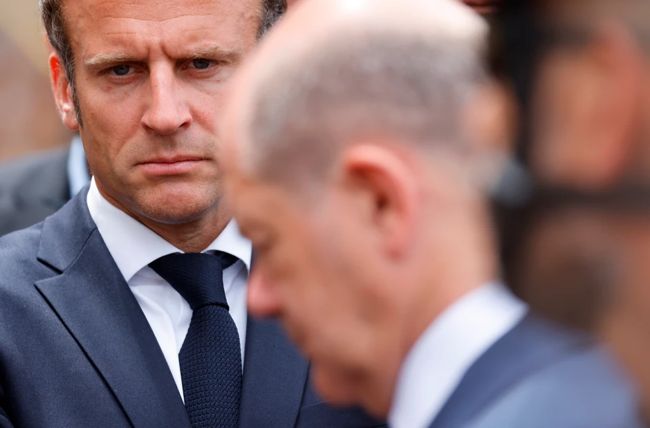 Emanuel Makron i Olaf Šolc