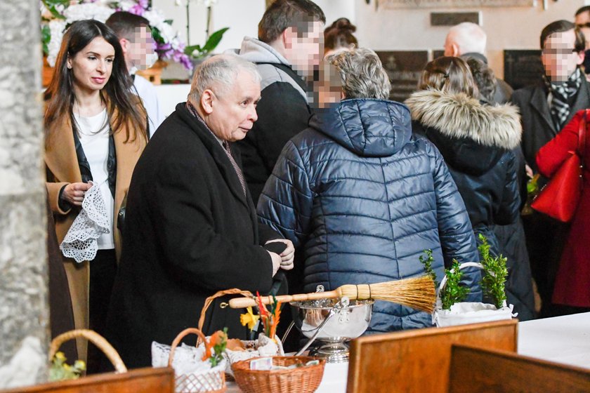 Kaczyński ze święconką