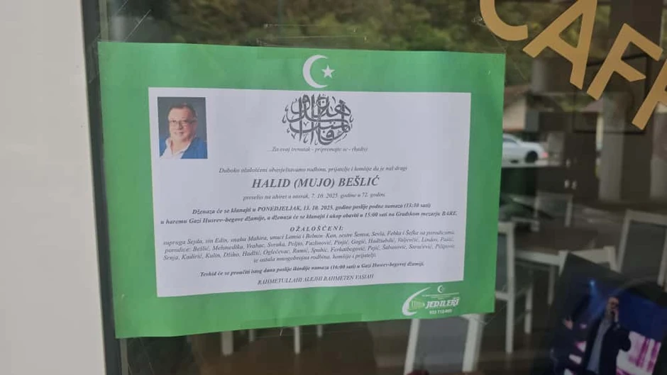 Opraštanje od Halida Beščoća u Sarajevu