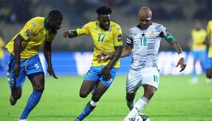 Andre Ayew and Ghana were angry at the manner in which Gabon scored their equaliser Creator: Kenzo Tribouillard