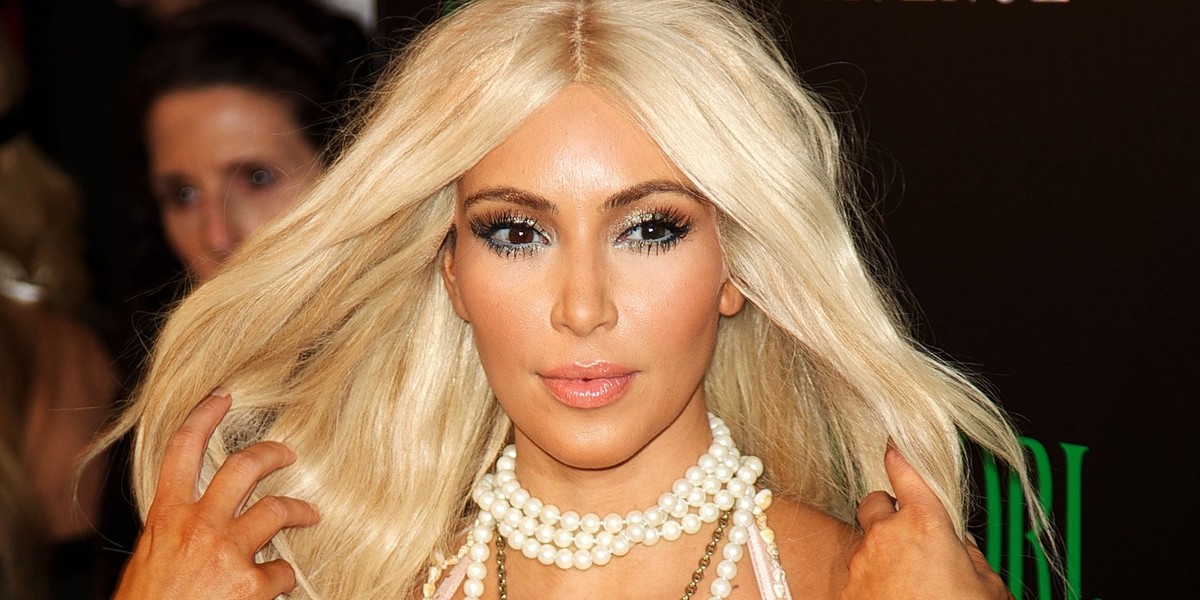 Kim Kardashian blondynką na Hallowee