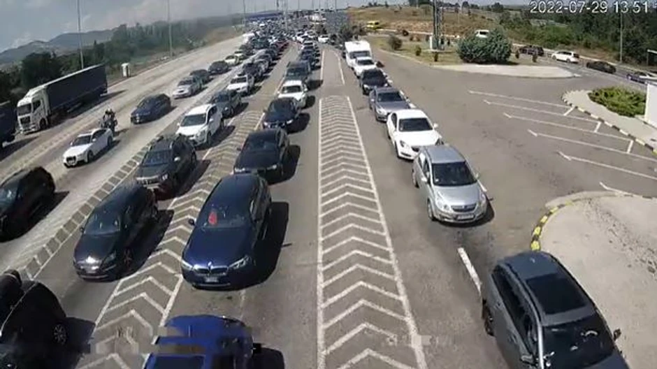 Ulaz u Srbiju iz pravca Severne Makedonije, granični prelaz "Preševo".