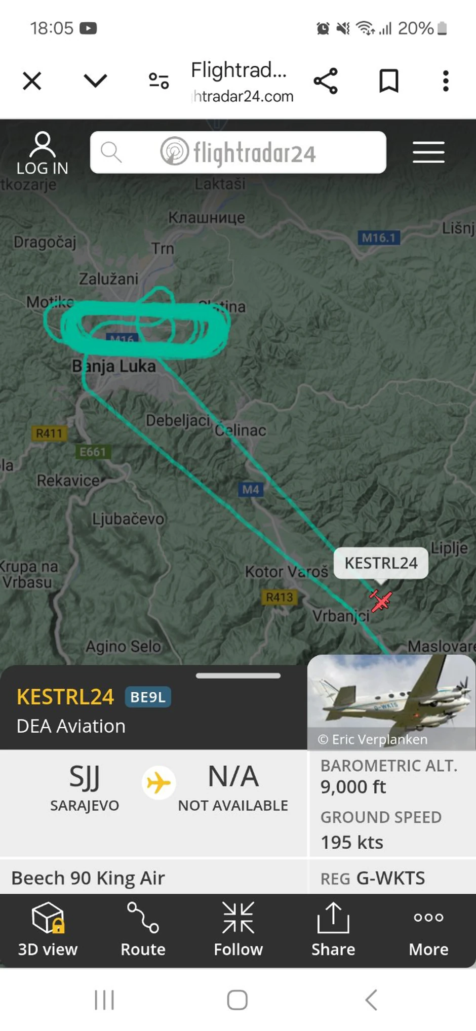 Banjaluka, avion, EUFOR