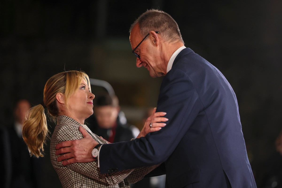 Giorgia Meloni i Friedrich Merz