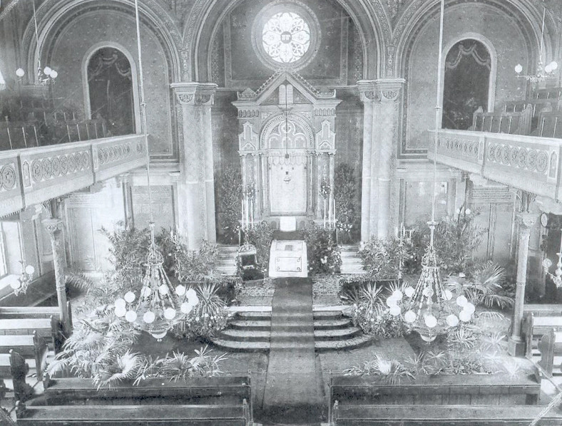 Synagoga w Cieszynie w 1906 r.