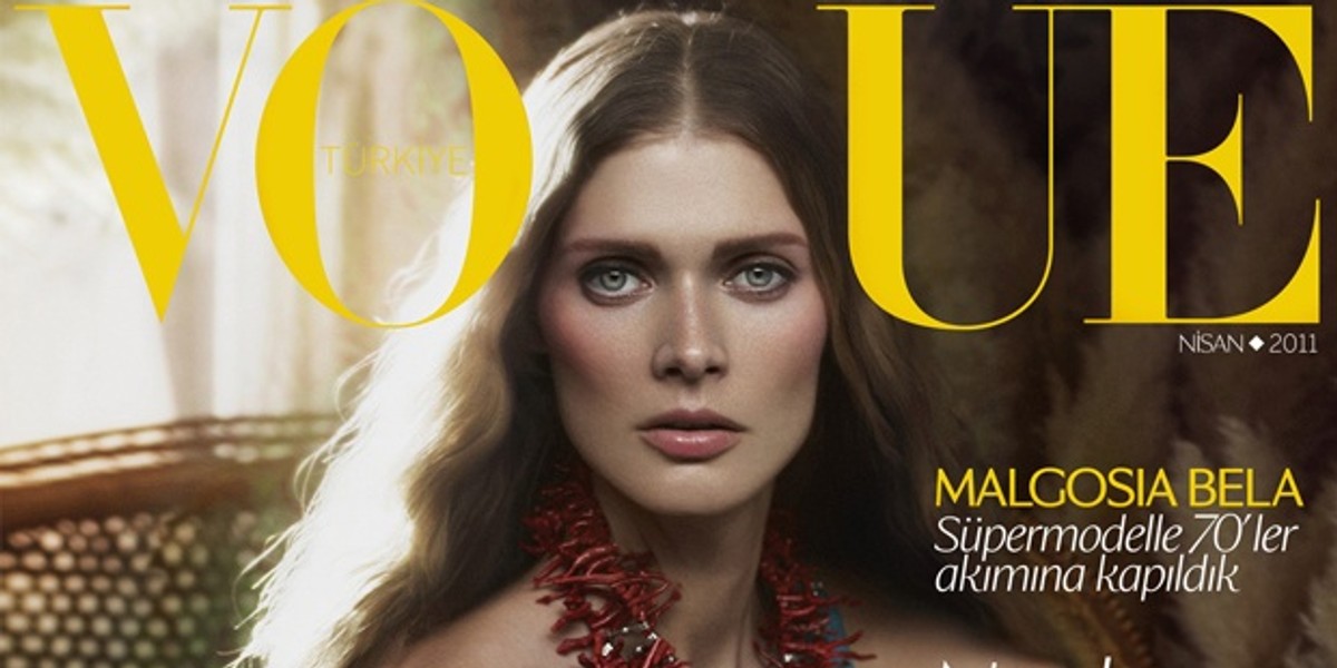 Małgorzata Bela pojawiła się dotąd na kilku okładkach magazynu "Vogue"