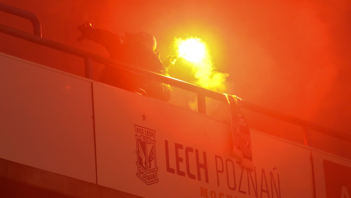 Lech Poznań zamyka trybunę gości po meczu z Lechią
