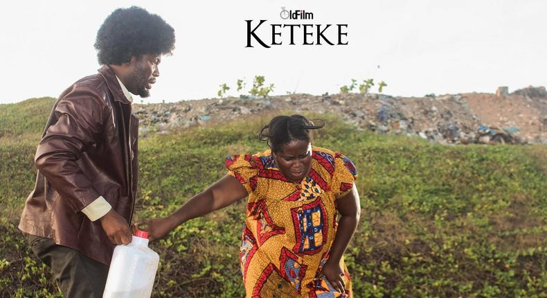 Adjetey Anang and Lydia Forson in Keteke movie