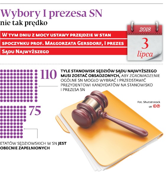 Wybory I prezesa SN nie tak prędko