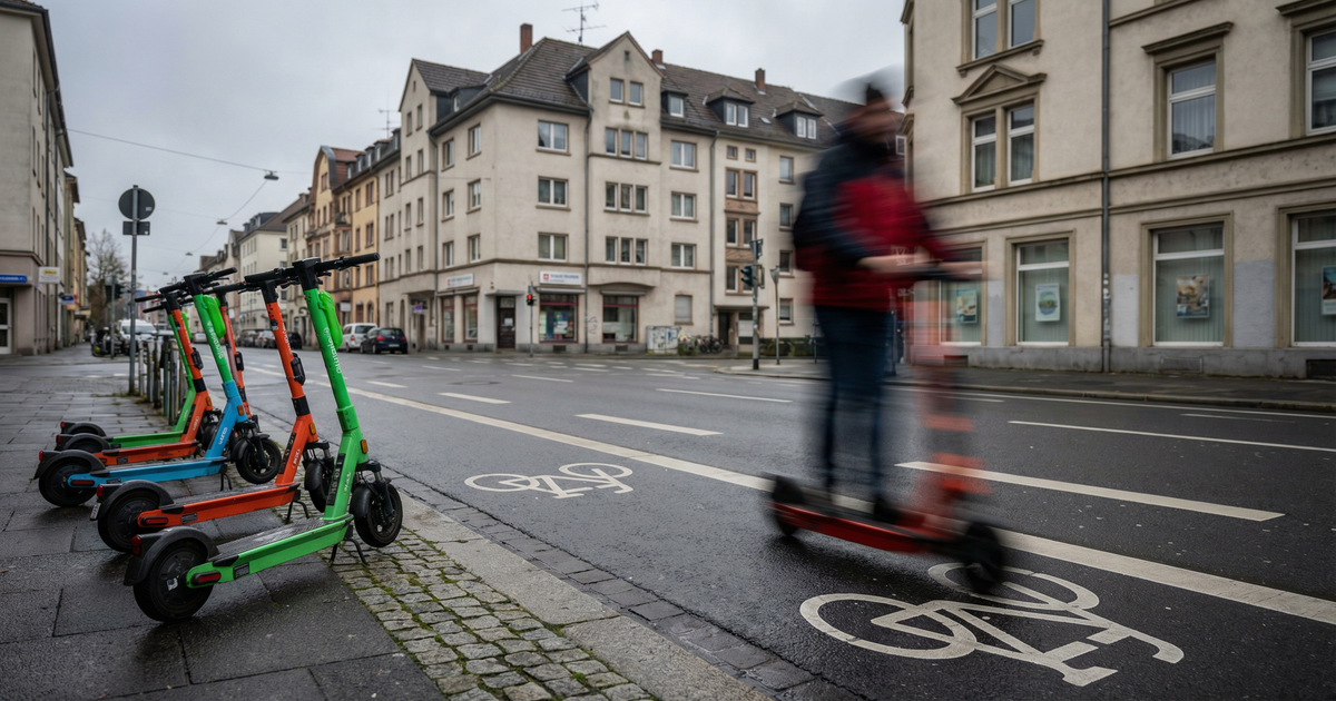 1.978 E-Scooter-Unfälle in Baden-Württemberg - zehn Menschen starben 2025