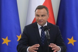 Prezydent Andrzej Duda podczas spotkania, 4 bm. w Pałacu Prezydenckim