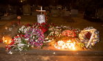 Tak wyglądał grób Emiliana Kamińskiego niedługo po pogrzebie 