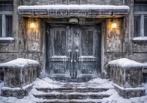 Zaleđena vrata - ilustracija