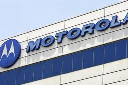 Motorola logo is seen on their building at industrial estate in Singapore