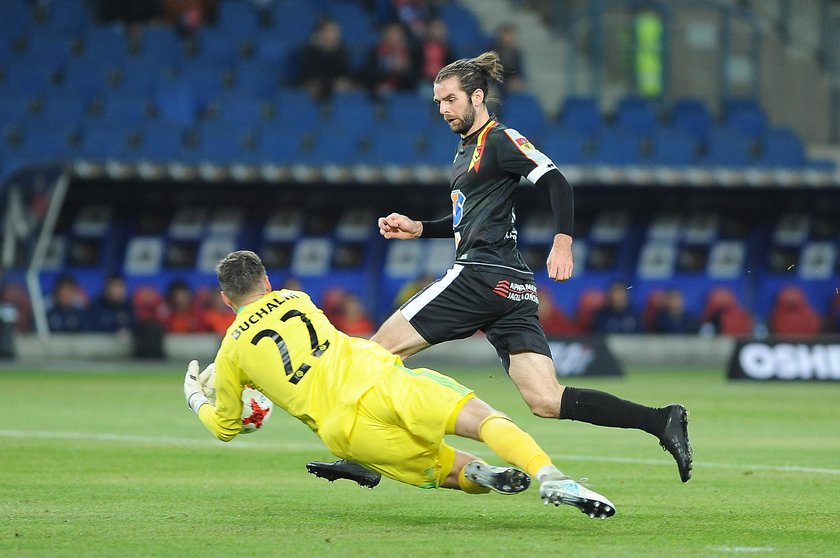 Pilka nozna. Ekstraklasa. Jagiellonia BIalystok - Piast Gliwice. 26.08.2017