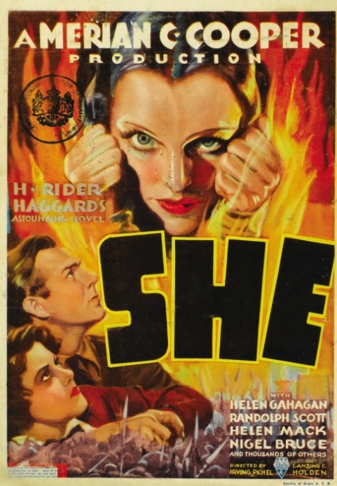 Plakat filmowy filmu "She"