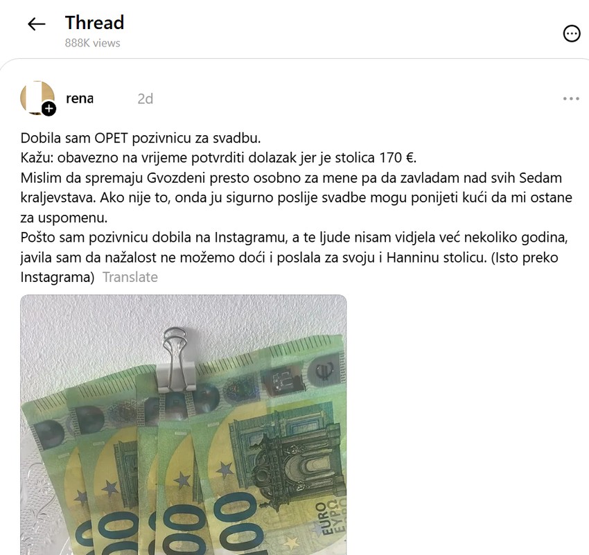 Threads objava