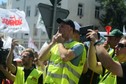 Protest górników przed siedzibą PiS