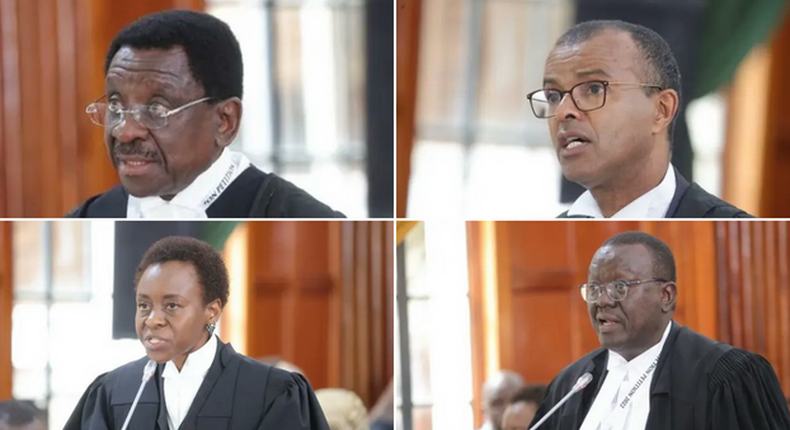 Raila Odinga's lawyers made their submissions on the first day of the presidential election petition hearing. 