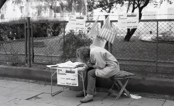 Gdańsk, maj 1989. fot. Leonard Szmaglik / zbiory Europejskiego Centrum Solidarności