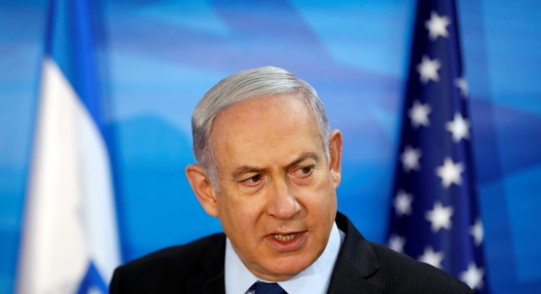 Israeli Prime Minister Benjamin Netanyahu, pictured October 28, 2019,  so far has failed to form a coalition after a September 17 poll