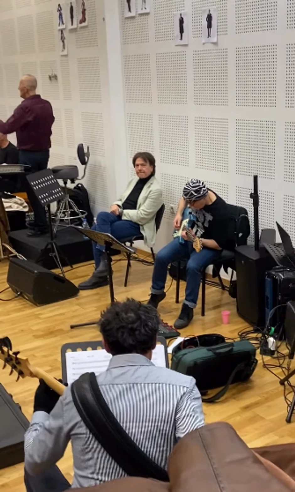Zdravko Čolić na probi sa orkestrom