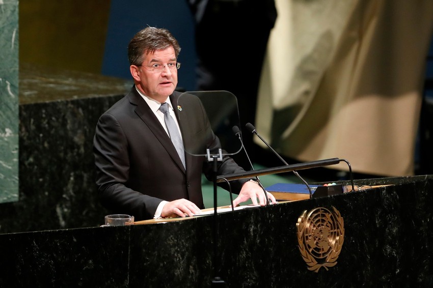 Godinu dana Lajčak je bio predsedavajući Generalne skupštine UN