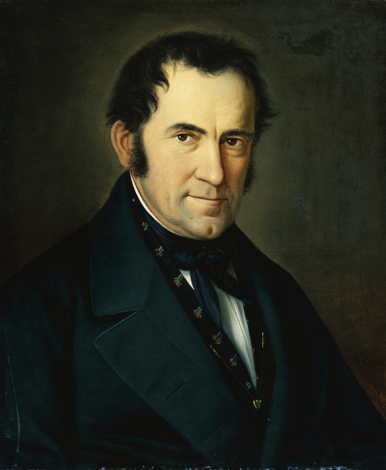 Portret Franza X. Grubera w Muzeum Cichej Nocy w Hallein
