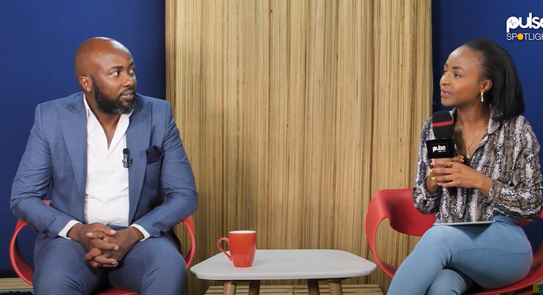 Financial coach Amos Ngahu in an interview with Muthoni Irungu
