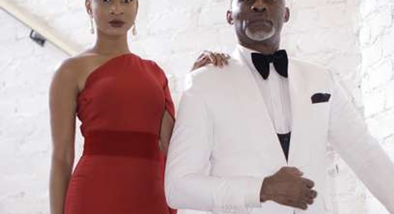 Adesua Etomi and Richard Mofe Damijo in 10 Days in Sun City 