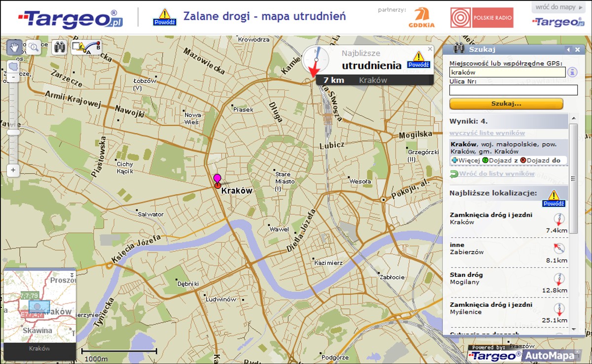 Zalane drogi! Zobacz, gdzie jest tragicznie
