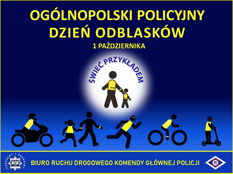 Policja w sobotę 1 października rozpoczyna na polskich drogach akcję pod nazwą "Świeć Przykładem"