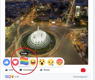 Prajd duga reakcija