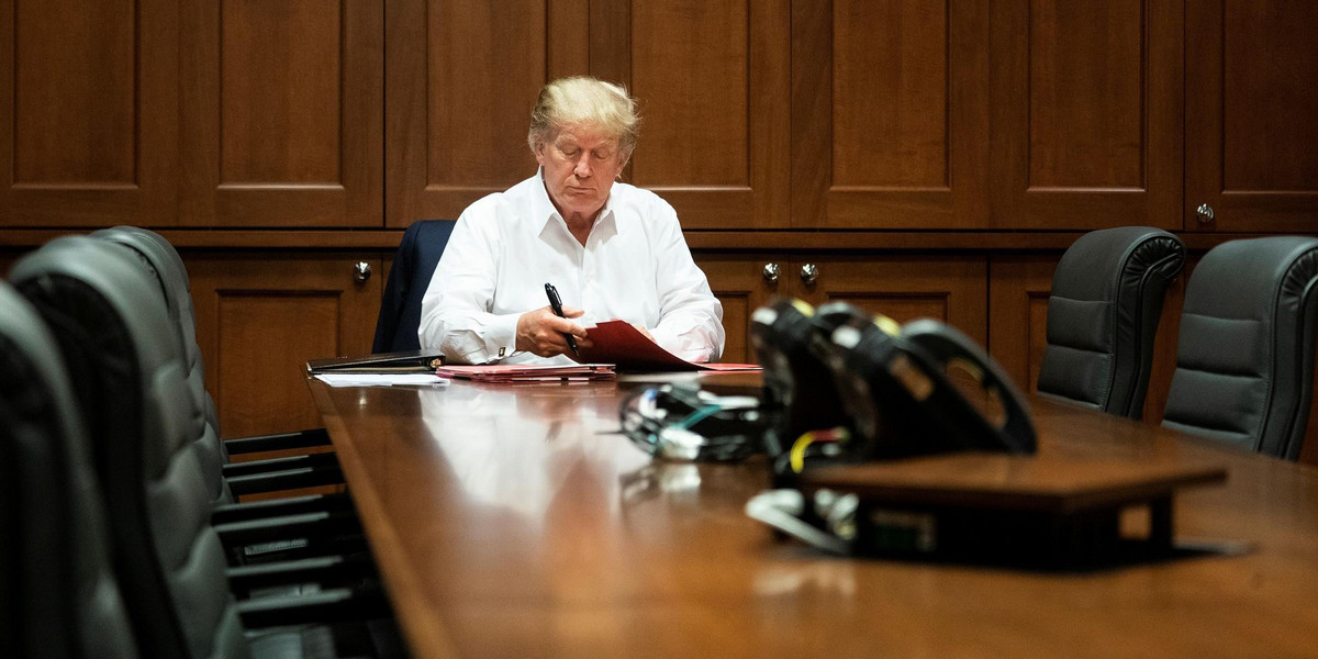 Trump chory na Covid. Jest film ze szpitala! 