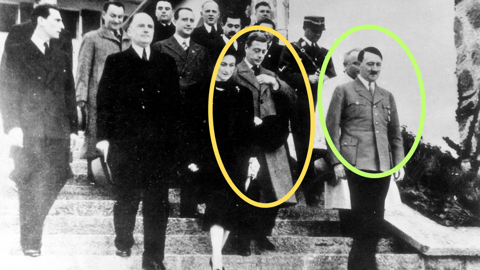 Edward VIII podczas spotkania z Adolfem Hitlerem - 1937 r.