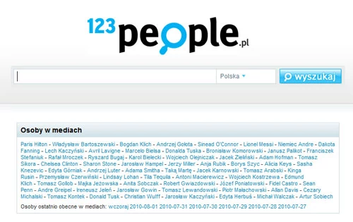 123people.pl - polska wersja wyszukiwarki