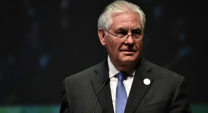 US Secretary of State Rex Tillerson, former chief executive of Exxon Mobil, speaks during the 22nd World Petroleum Congress opening ceremony on July 9, 2017 in Istanbul