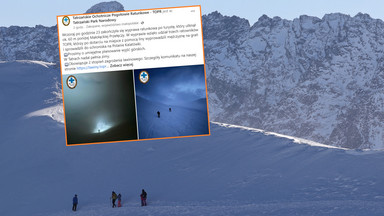 Nocna akcja ratunkowa TOPR. Turysta z ambitnym planem nagle utknął w śniegu
