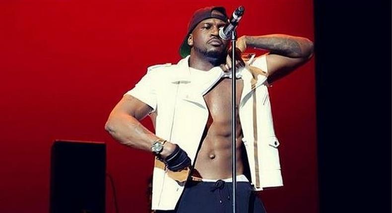 Peter Okoye during a performance