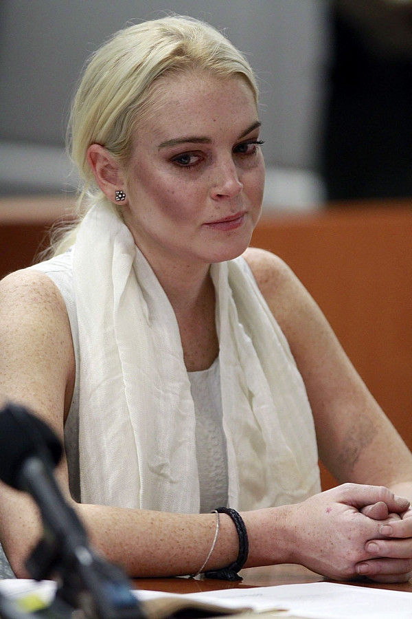 Lindsay Lohan na rozprawie