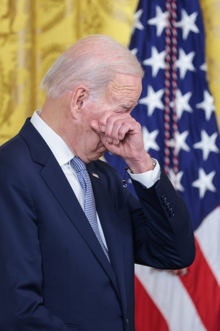 Poruszające sceny w Białym Domu. Joe Biden nie potrafił powstrzymać łez