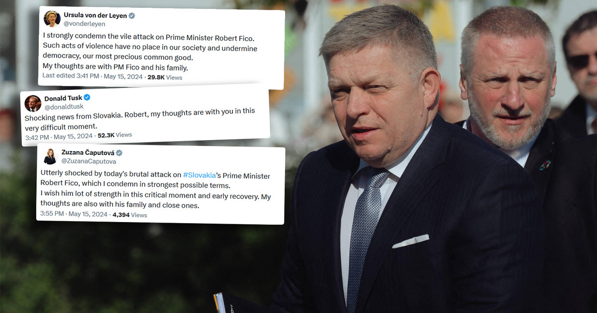 Tiroteo contra el primer ministro eslovaco, Robert Fico, las primeras reacciones de los políticos