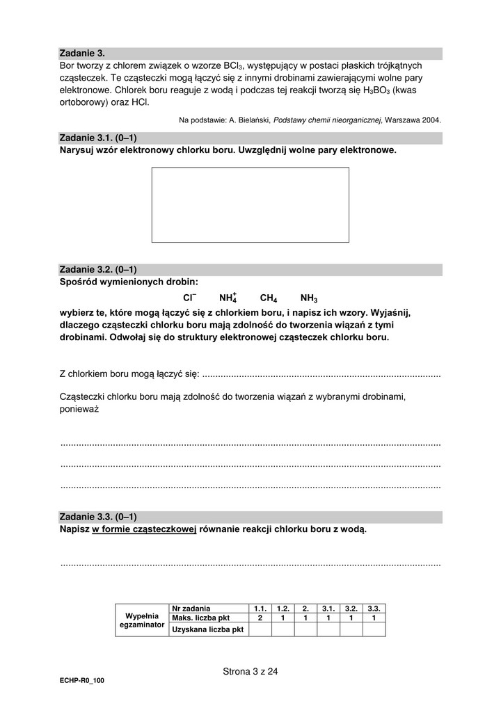 Chemia-matura rozszerzona-arkusz egzaminacyjny - 2022