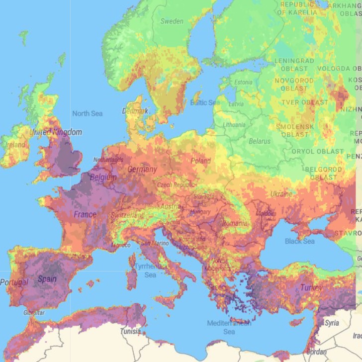 Mapa zagrożenia pożarowego 