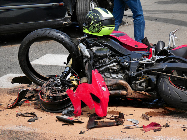 Policja podała statystyki wypadków z udziałem motocyklistów (zdjęcie ilustracyjne)