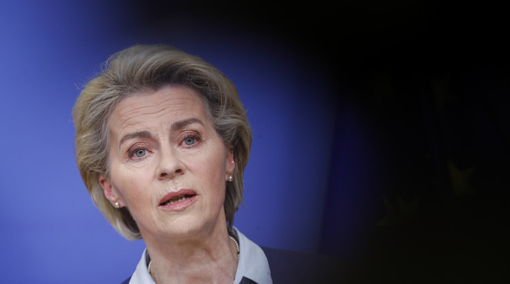 Von der Leyen: Oroszországnak felelnie kell az "igazságtalan" támadásért /Fotó: MTI/EPA/JOHANNA GERON /POOL