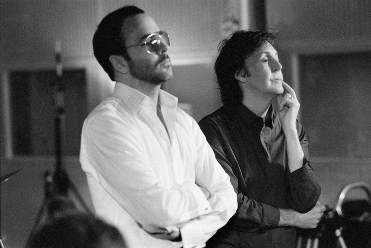 Paul McCartney i Tom Ford na planie klipu do 'Queenie Eye'