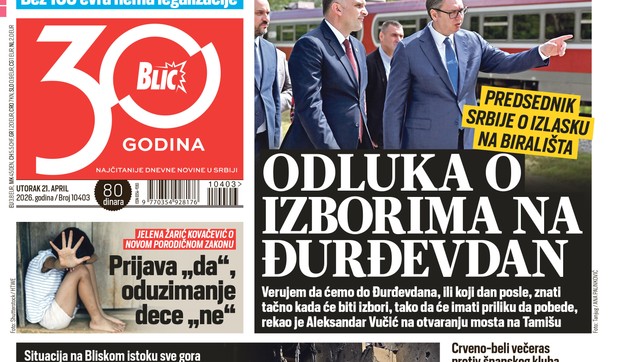 BLIC NASLOVNA